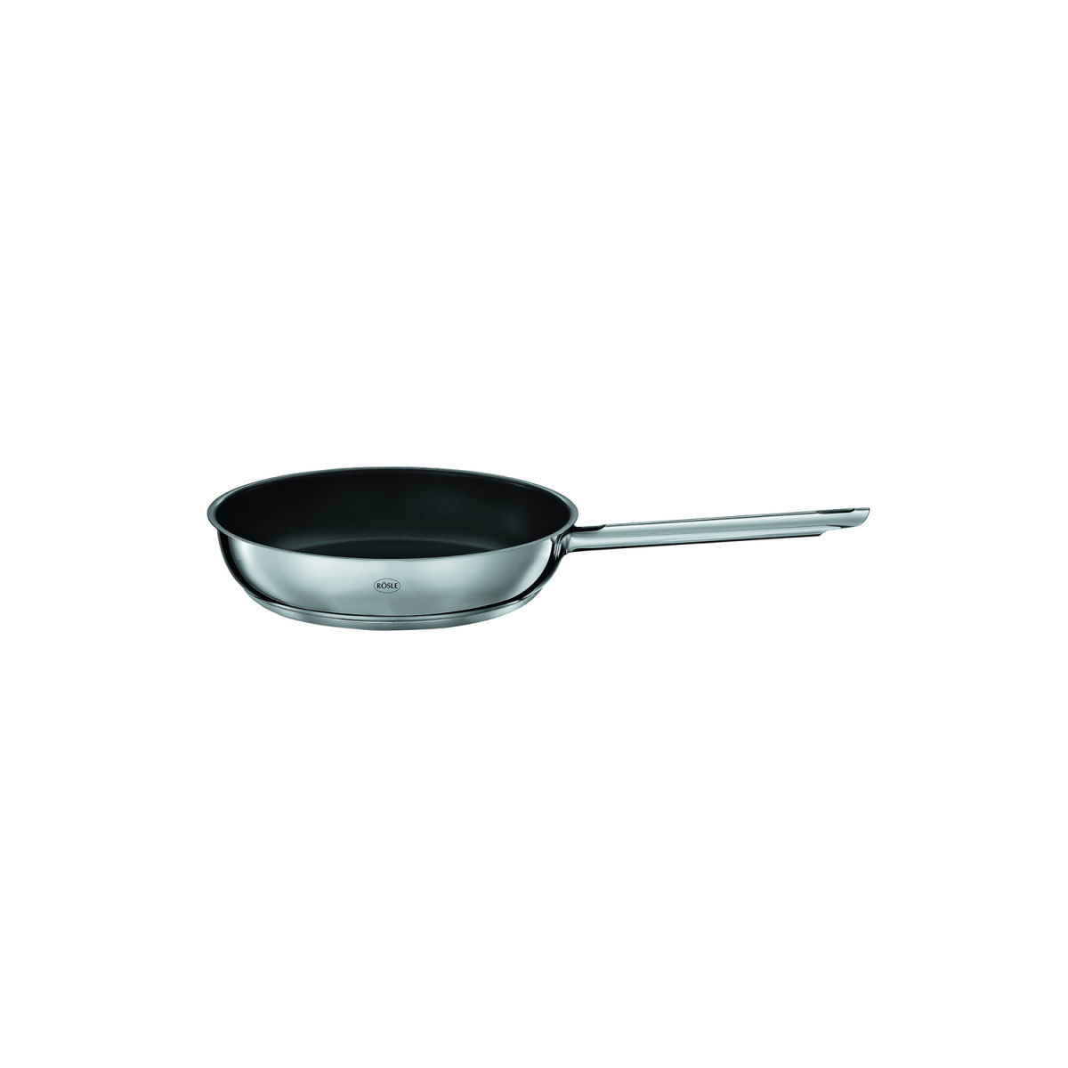 RÖSLE Bratpfanne ELEGANCE 0.014 l, 40x21.5x8 cm (LxBxH); silber/schwarz; rund