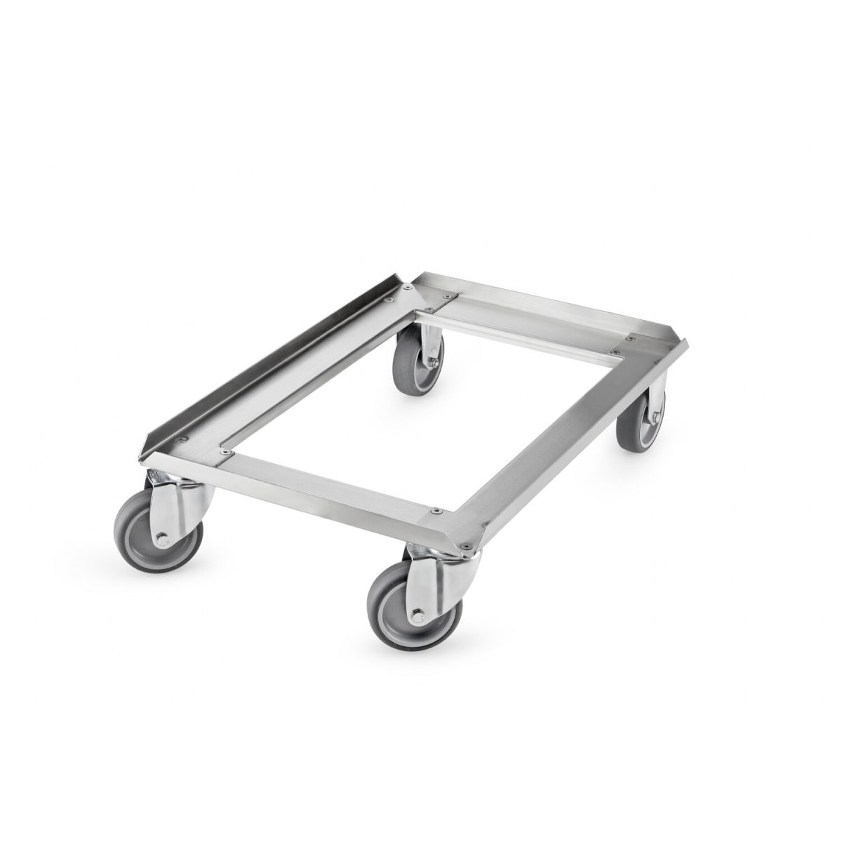 thermohauser EPP-Thermobox GN 1/1 schwarz, Zubehör, Fahrgestell (Edelstahl rostfrei), 60,0x40,0x16,0 cm, Tragelast 250 kg. 40.6 l, 60x40x16 cm (LxBxH); silber