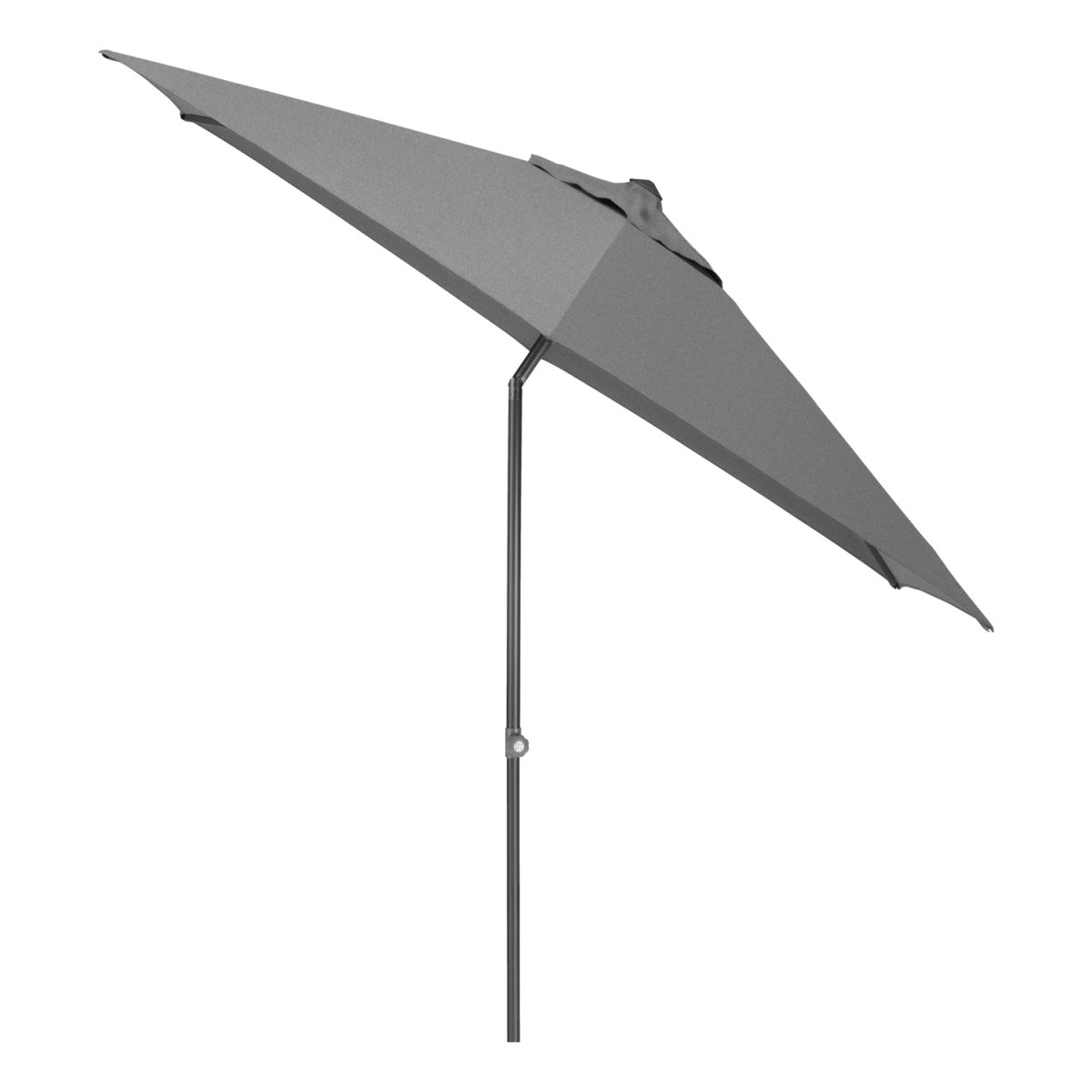 KETTLER Stockschirm rund EASY PUSH LX; 300x300x250 cm (LxBxH); anthrazit; Gestell anthrazit; rund