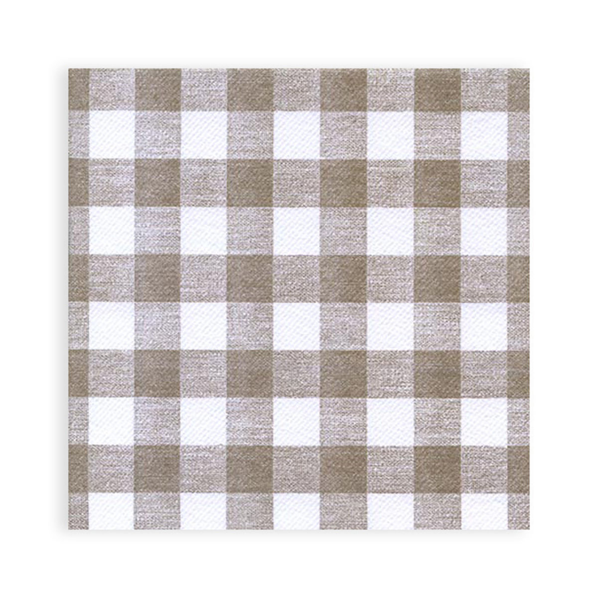 Plock Airlaid Motivserviette, kariert braun, 40x40cm, 800 Stück 40x40 cm (BxL); braun; 800 Stück / Pack