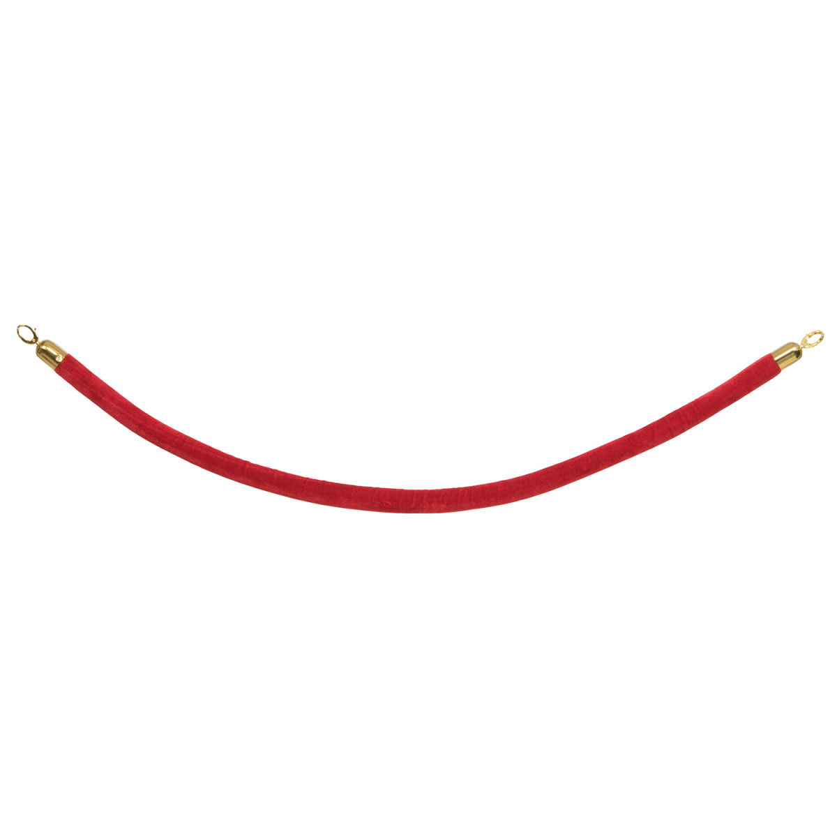 Corda in velluto per paletto d'accoglienza Classic Securit; 4x0.88x150x0.88 cm (LxLxHxP); rosso