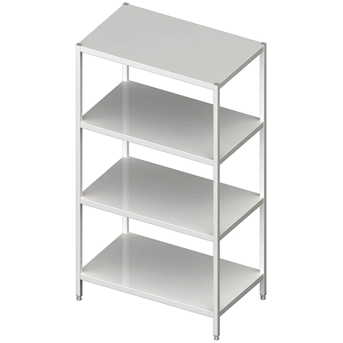 Stalgast Regal mit glatten Böden, Selbstmontage 80x70 cm (BxT); silber