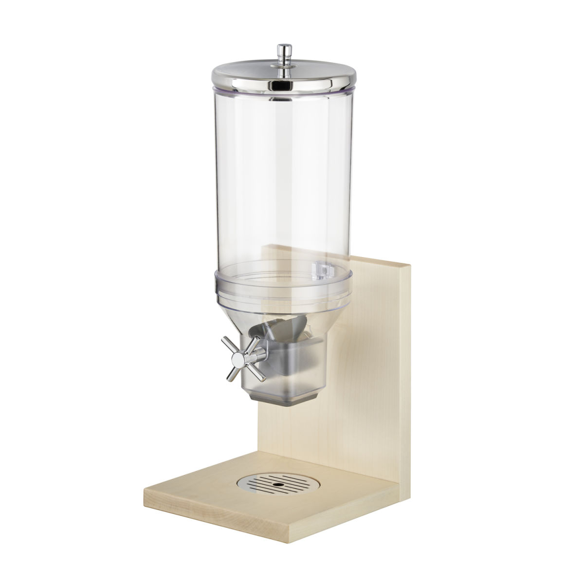 APS Cerealienspender BRIDGE 4500 ml, 21x20x55.5 cm (LxBxH); transparent/edelstahl/braun
