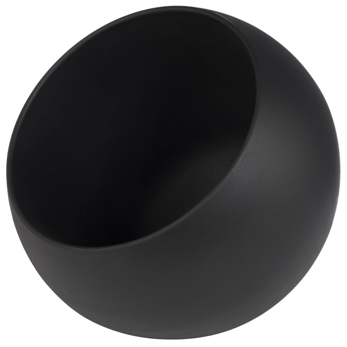 APS Servierschale MOON, Melamin 800 ml, 19x19x19x17.5 cm (LxBxØxH); transparent/schwarz; rund