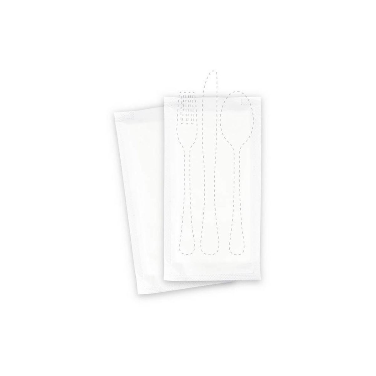 Plock Bestecktasche 240 x 125 mm weiß; 38x38 cm (BxL); weiß; 500 Stück / Pack