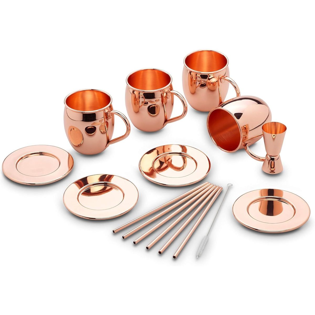 ECHTWERK Kupferbecher-Set 13-tlg 500 ml, 10x14 cm (ØxH); kupfer
