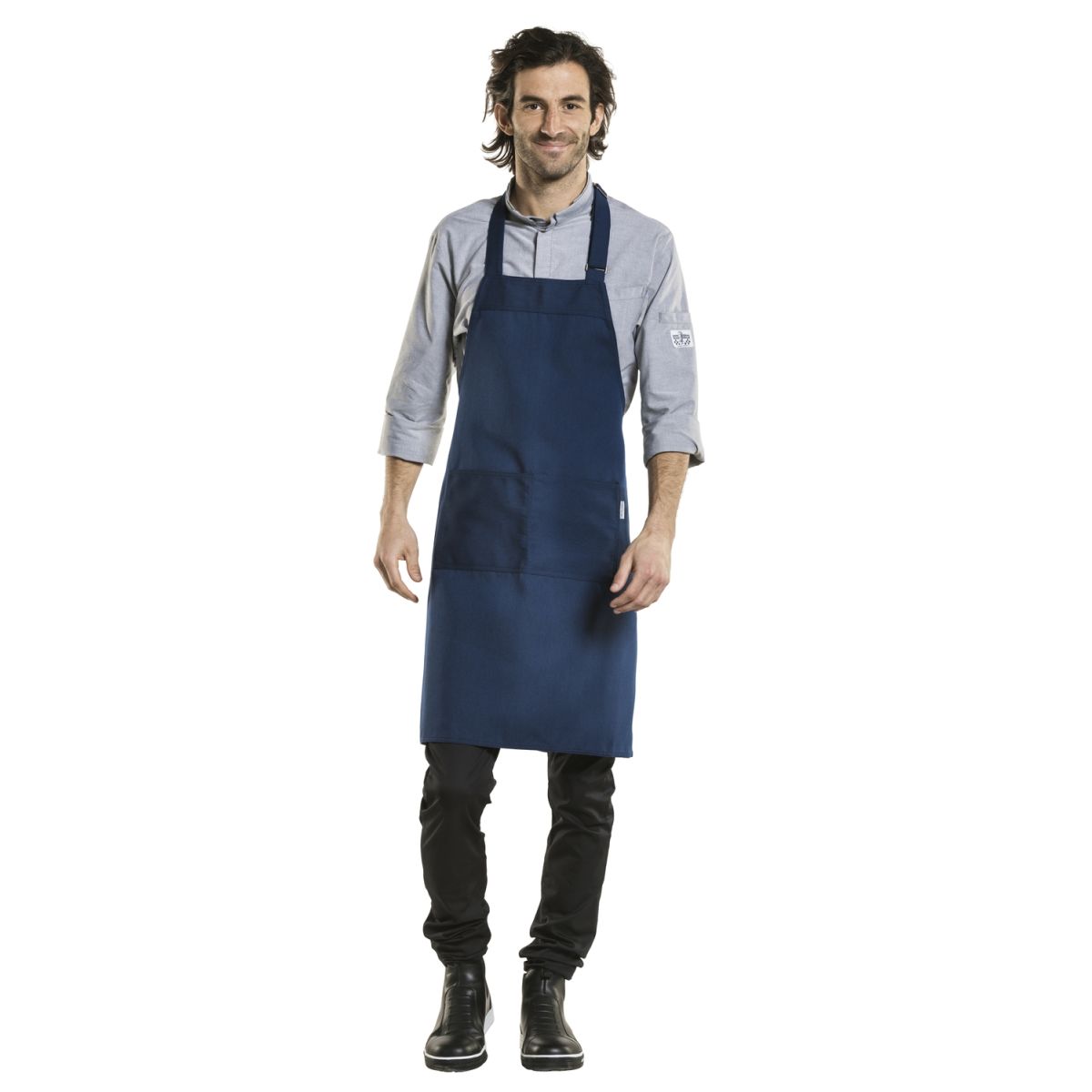 Chaud Devant Latzschürze Nordic Base Blue W70 – L85 85x70 cm (LxB); dunkelblau