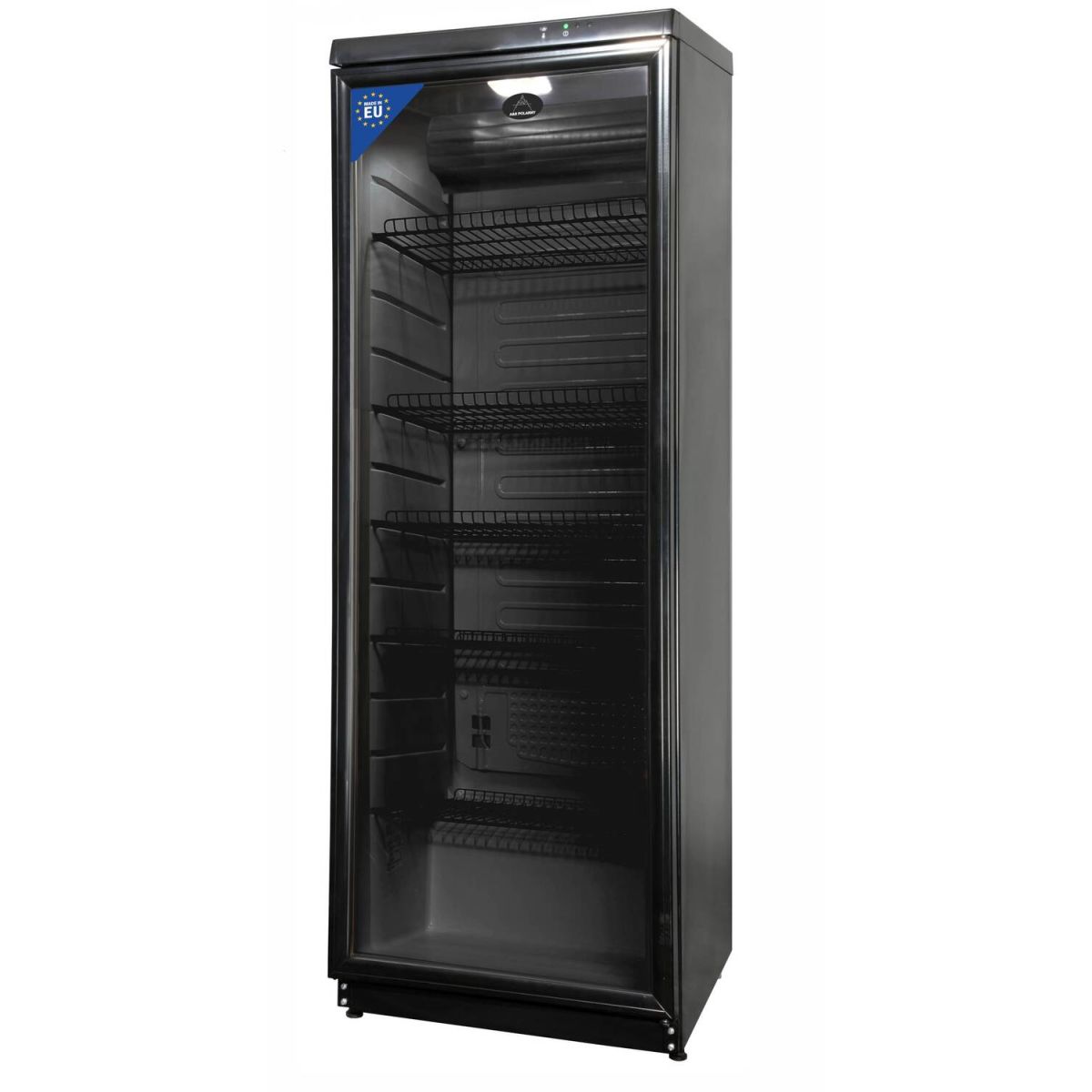 A&S Polarny Flaschenkühlschrank 350 L 600x600x1720mm, schwarz; 350000 ml, 60x145x60 cm (BxHxT); schwarz