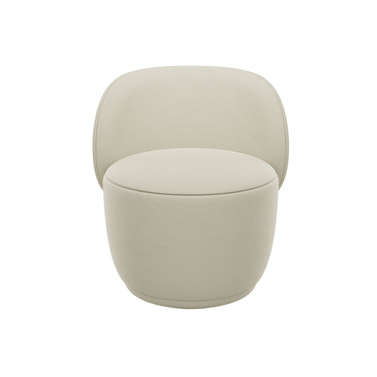 blomus Drehsessel -KUON- Stoff Boucla 35x50x71x63 cm (BxTxHxL); beige