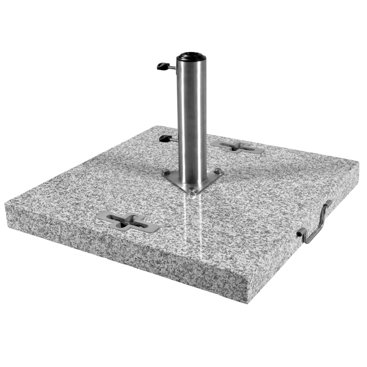 Doppler Granitsockel 90 kg; 70x70x30 cm (LxBxH); grau