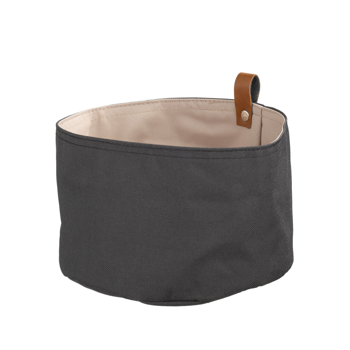 APS Brottasche, Tetron; 20x20x20x10.5 cm (LxBxØxH); grau/beige; rund