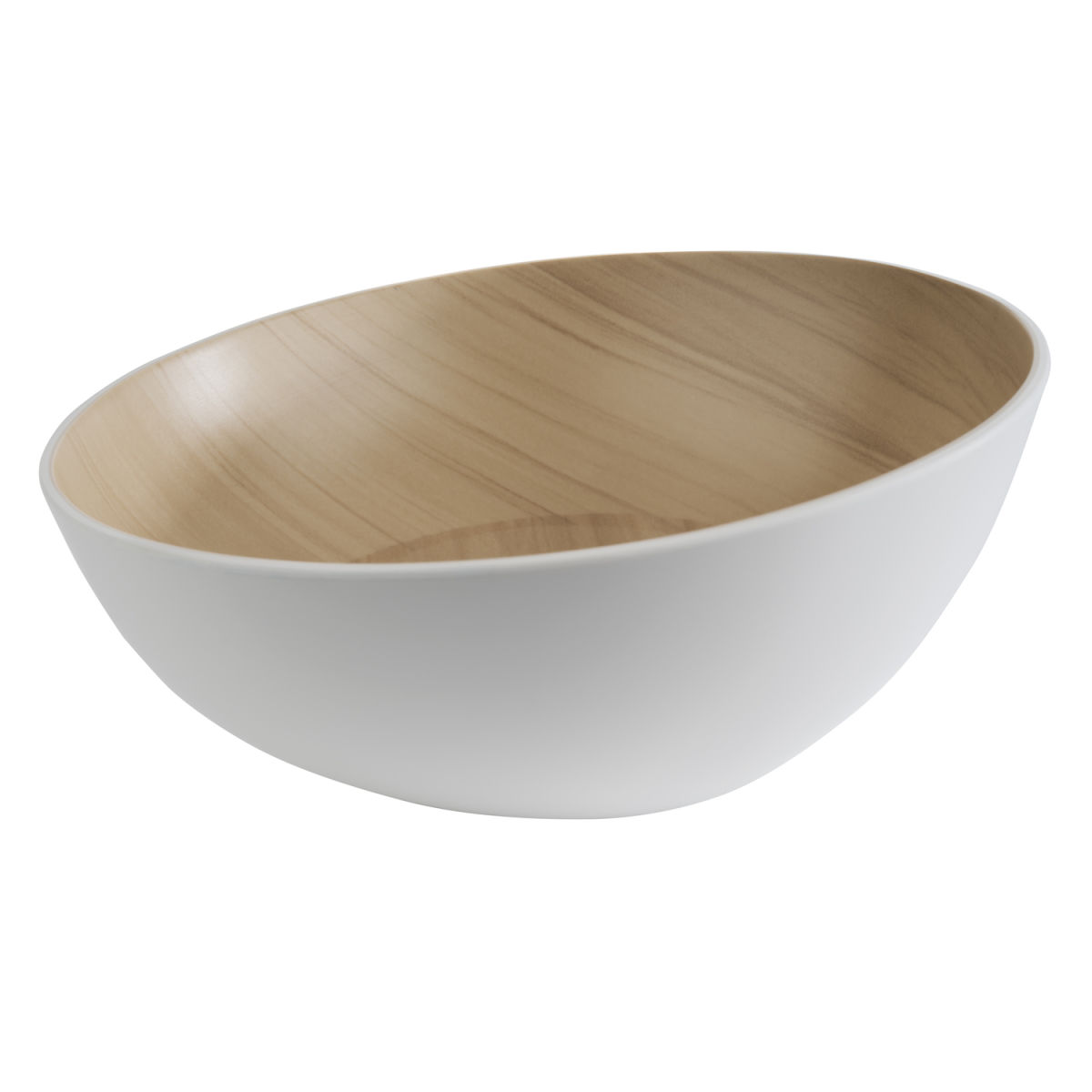 APS Schale FRIDA, Melamin, rund 1600 ml, 25x25x25x11 cm (LxBxØxH); beige/weiß; rund