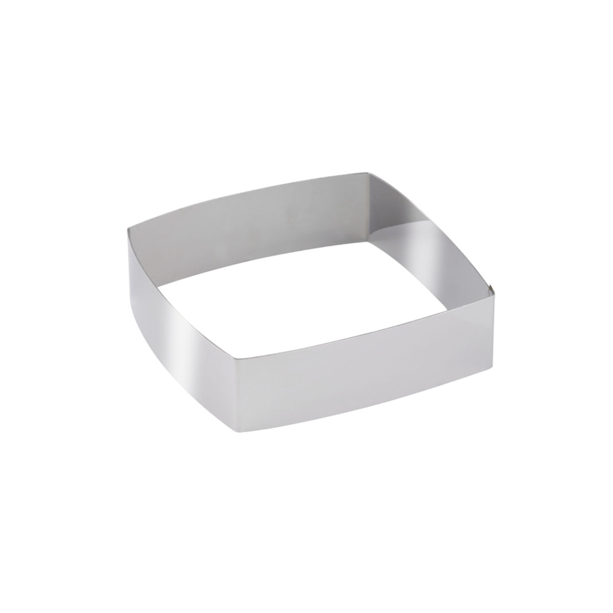 Schneider Dessert-/ Tortenring Viereck gewölbt 18x5 cm (LxH); edelstahl