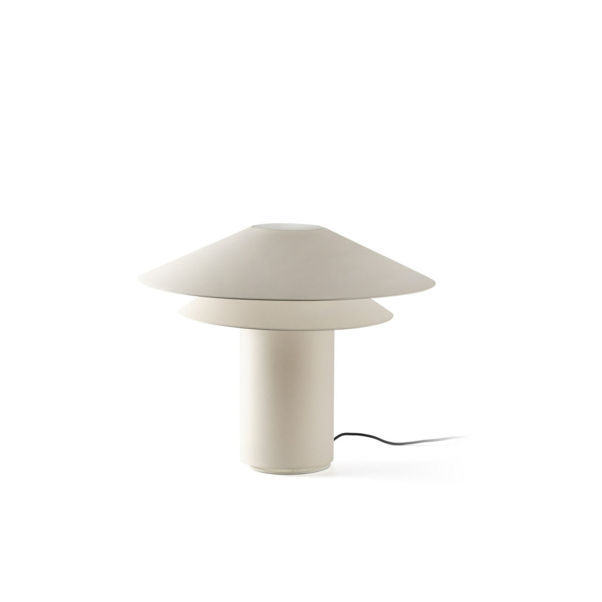 FARO Barcelona SHAN Tischleuchte beige 48.5 cm (H); weiß