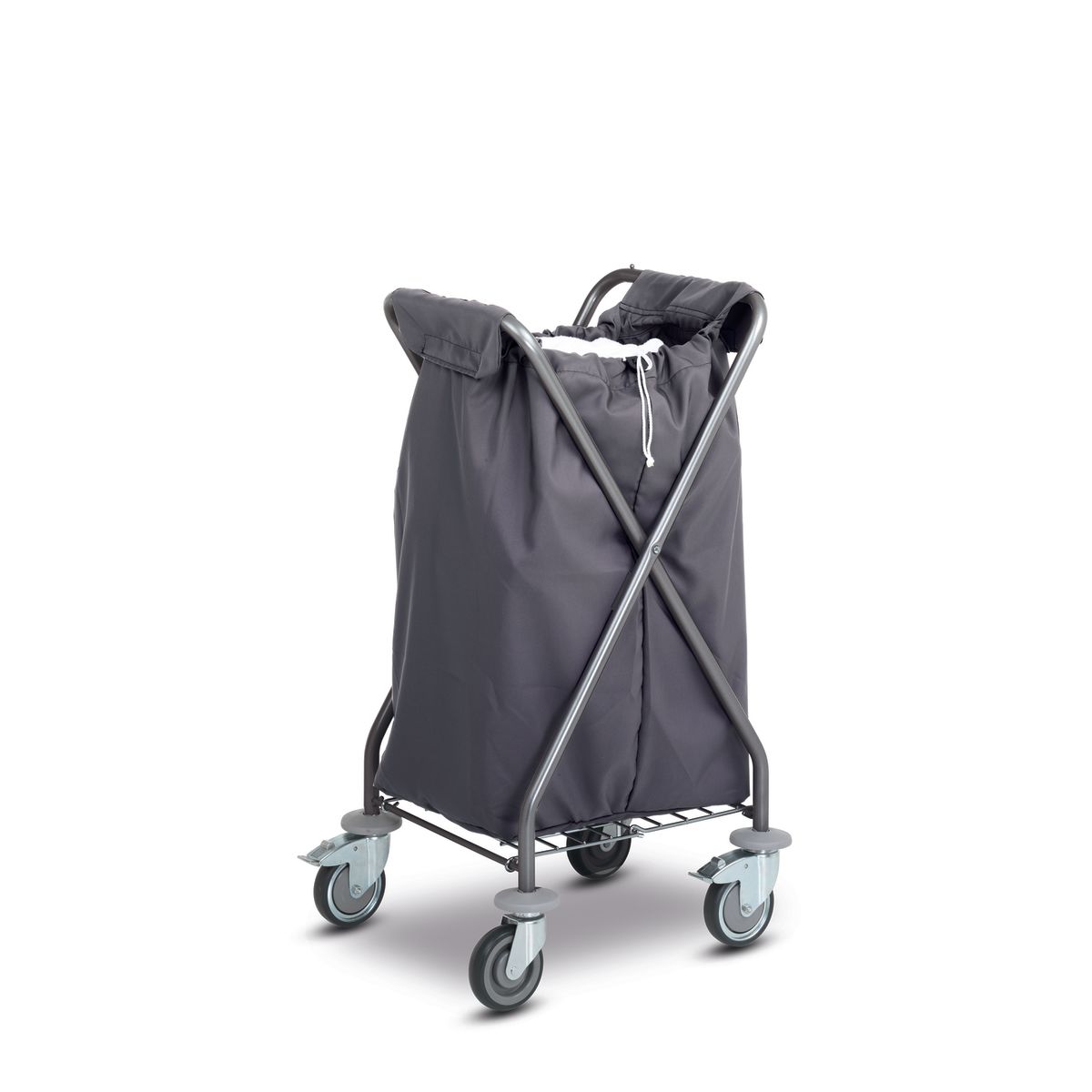 Wanzl Sackwagen SW145 KX mit Polyestersack und Klettverschluß 65x53.4x114.5 cm (LxBxH); schwarz