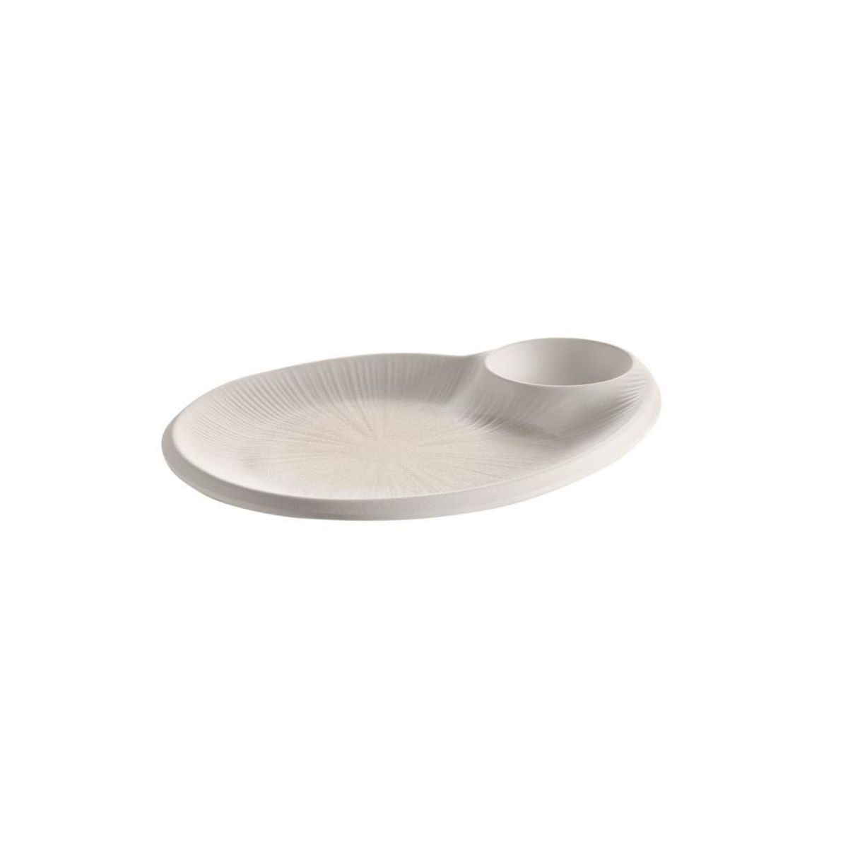 APS Teller BLUSH, Melamin 40 ml, 24x20x2.5 cm (LxBxH); beige/altweiß/weiß; organisch