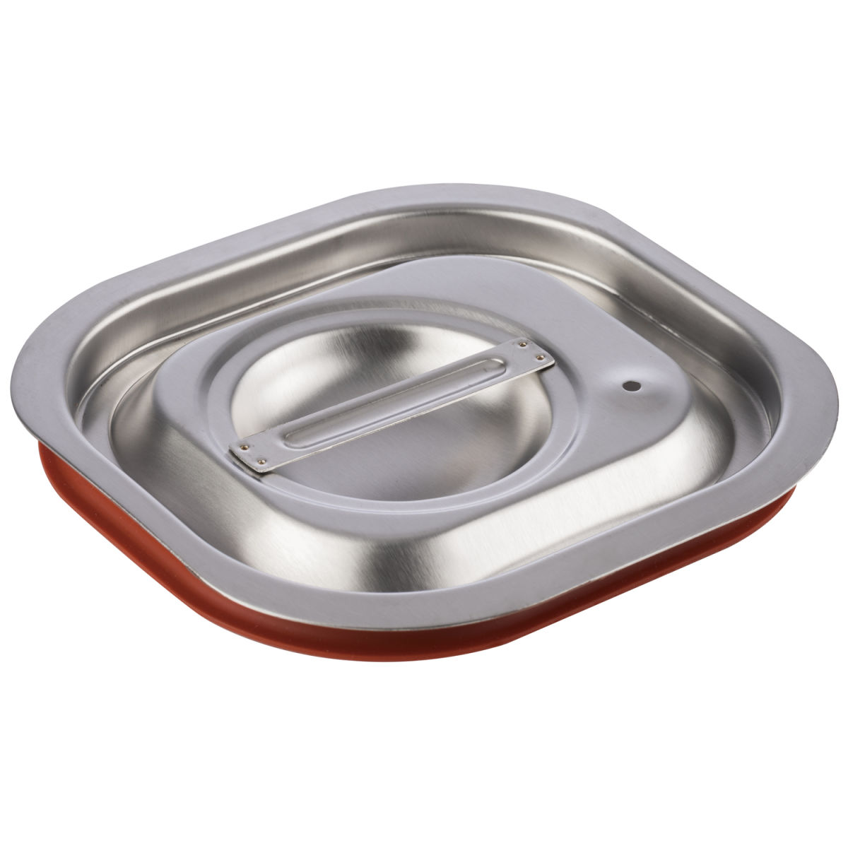APS GN 1/6 Transport-Steck-Deckel, Edlestahl mit Silikondichtung GN 1/6, 17.6x16.2 cm (LxB); silber; rechteckig