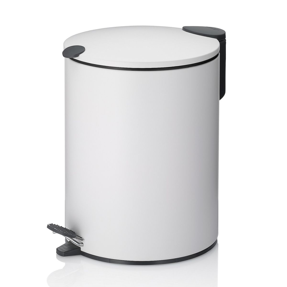 kela Kosmetikeimer Mats Metall Sil. Close 5 l, 20.5x27 cm (ØxH); weiß