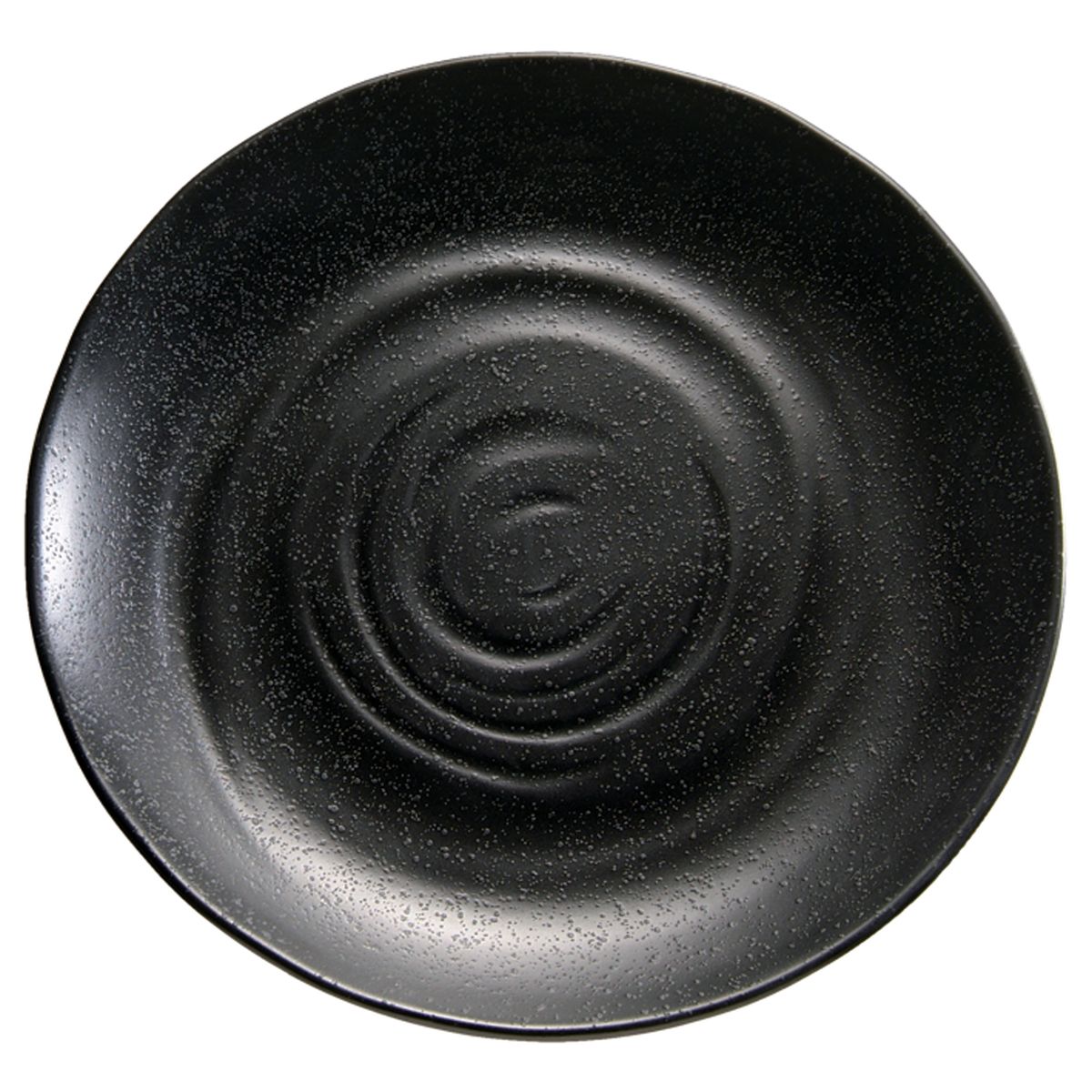 APS Tablett / Teller ZEN, Melamin 28x28x28x3 cm (LxBxØxH); schwarz; rund
