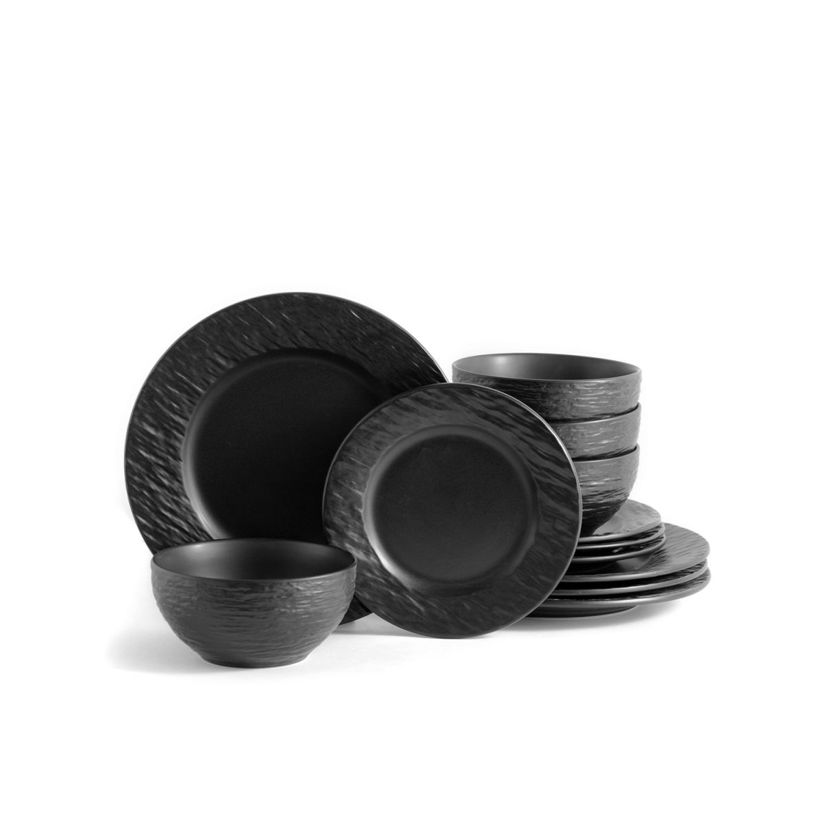 ECHTWERK Geschirrset Tafelservice NEW MODERN schwarz