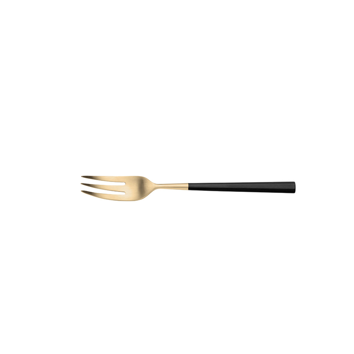 Pintinox Kuchengabel HIVE Satin Geschmiedet Black Treasure Honey 16 cm (L); gelb; 12 Stück / Pack