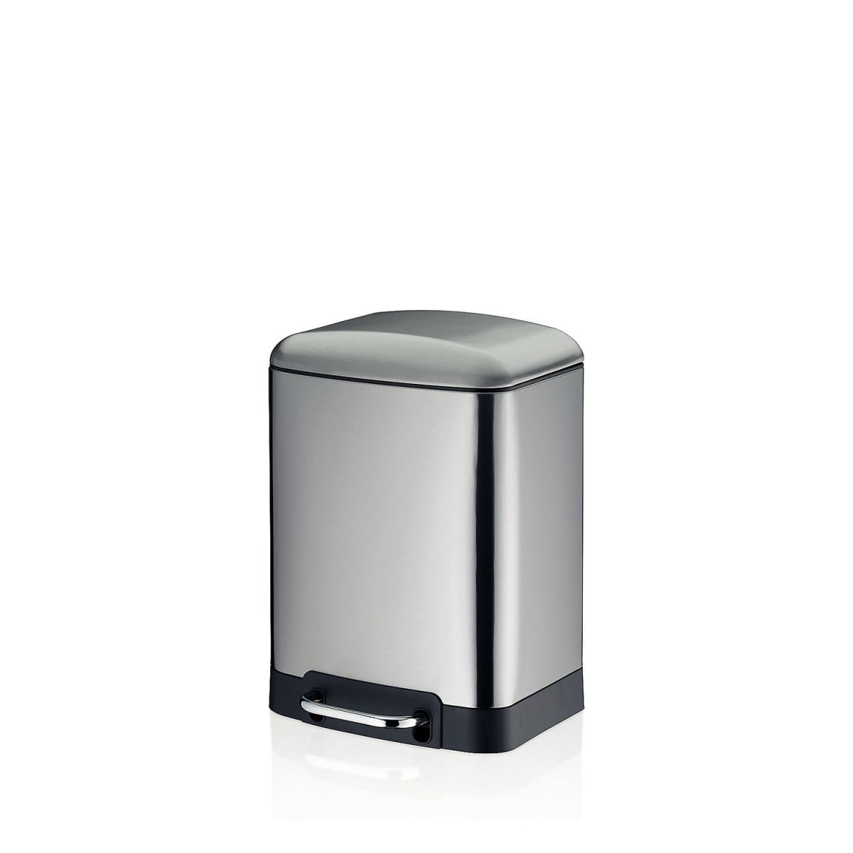 kela Kosmetikeimer Davino Edelstahl silber matt Sil. Close 6 l, 22.5x20.5x32.5 cm (LxBxH); silber