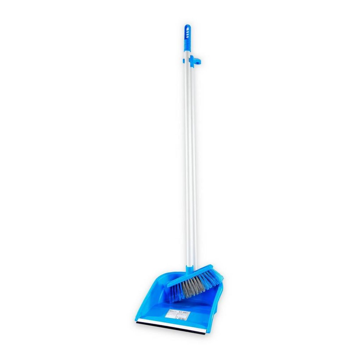 Plock Handkehrschaufel mit Besen, mit langem Griff,; blau