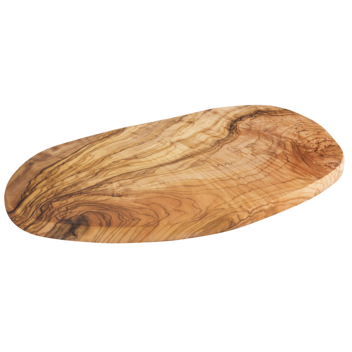 APS Servierbrett OLIVE, Olivenholz, oval 35x20.5x1.5 cm (LxBxH); braun; oval