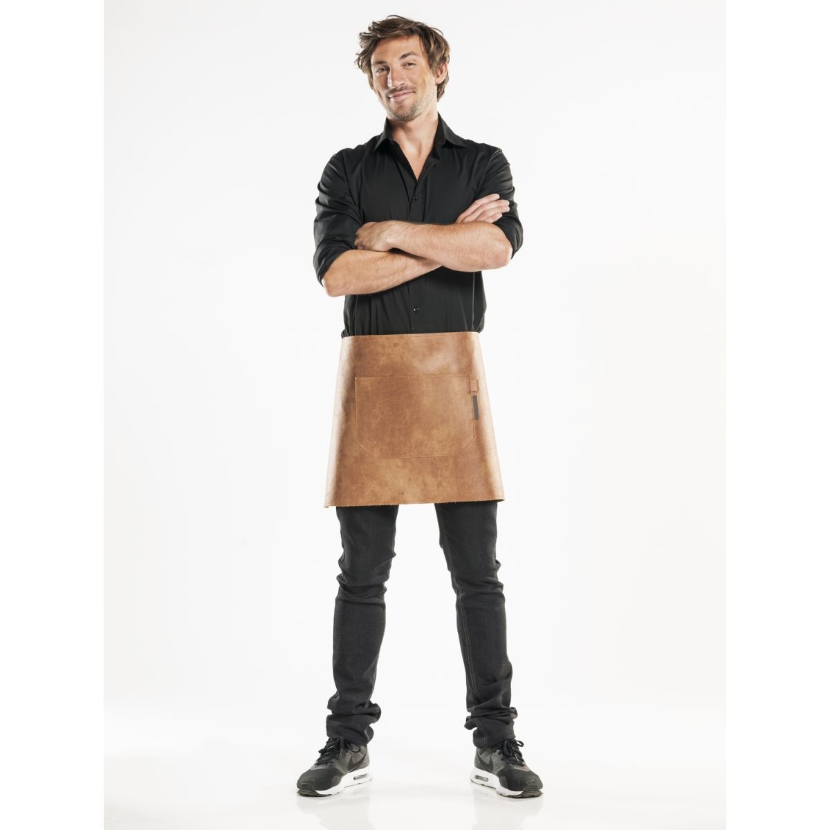 Chaud Devant Bistroschürze Regular Bourbon Gold W70 – L40 40x70 cm (LxB); cognac
