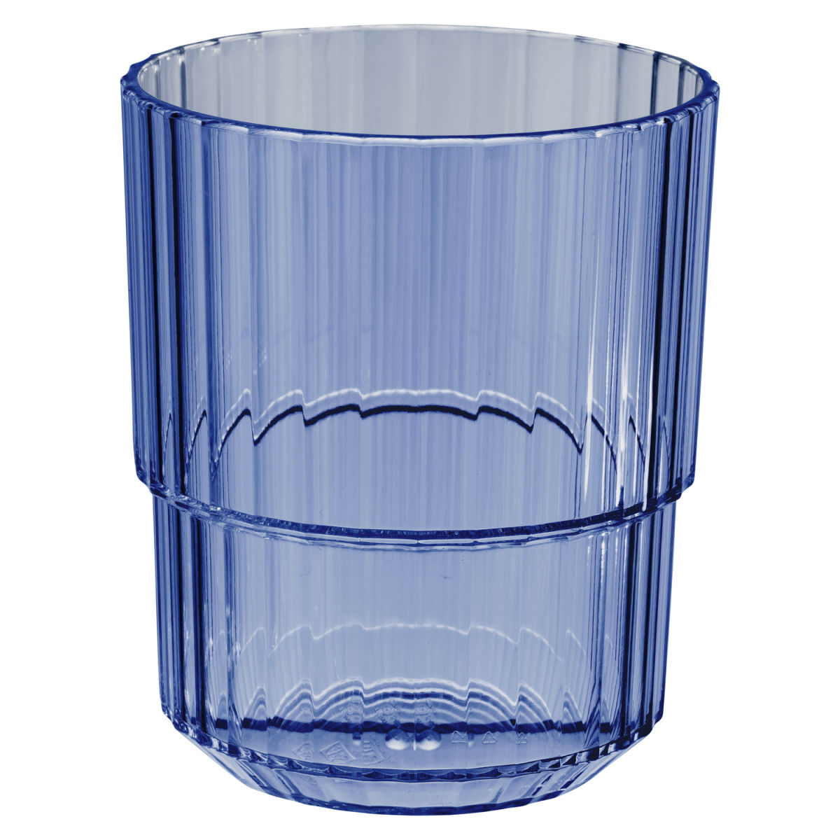 APS Trinkbecher LINEA, Tritan 300 ml, 8.5x8.5x10 cm (LxBxH); blau; 48 Stück / Pack