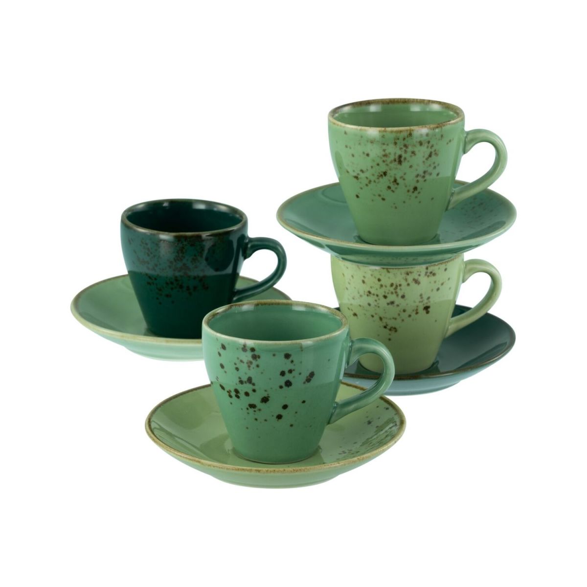CreaTable Nature Collection - Espresso-Set 8-tlg grün