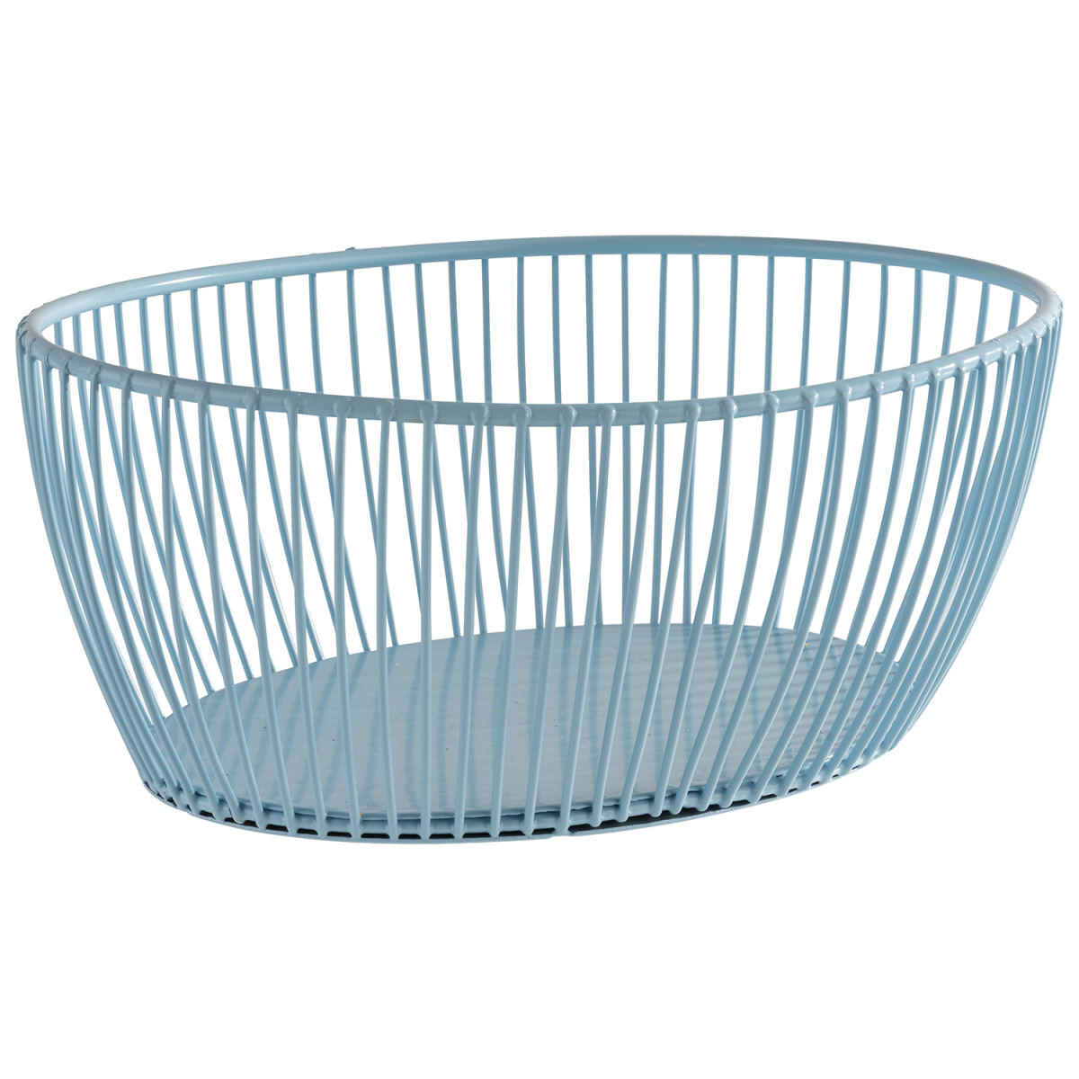 APS Korb SVART, Metall 20x15x8 cm (LxBxH); hellblau