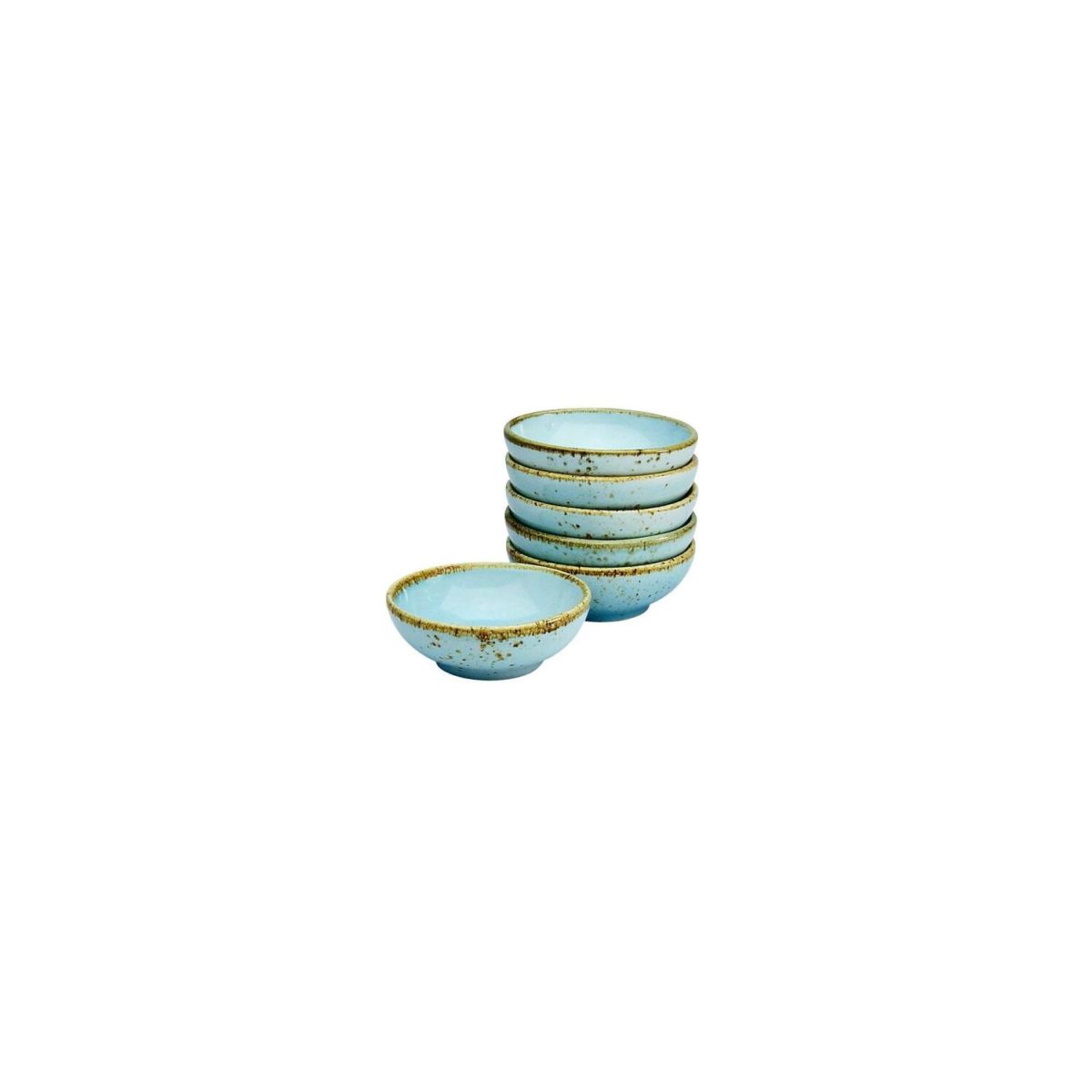CreaTable Nature Collection - Sojaschale 6-tlg 40 ml, 8x3 cm (ØxH); hellblau; rund; 6 Stück / Pack