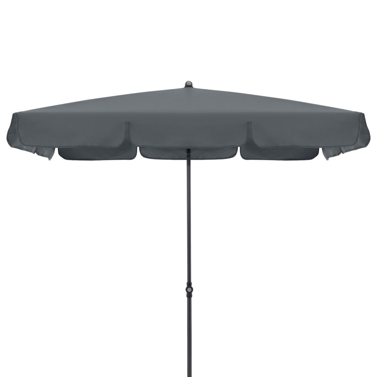 Doppler Gastro Sonnenschirm Waterproof Eckig; 185x120x248 cm (LxBxH); anthrazit