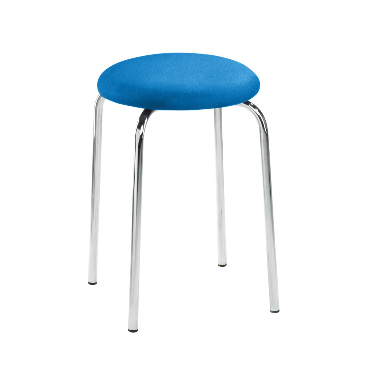 Mayer Sitzmöbel Praktischer Universalhocker, Vierfuß, Bezug Kunstleder 48x48x48 cm (BxTxH); Sitz blau