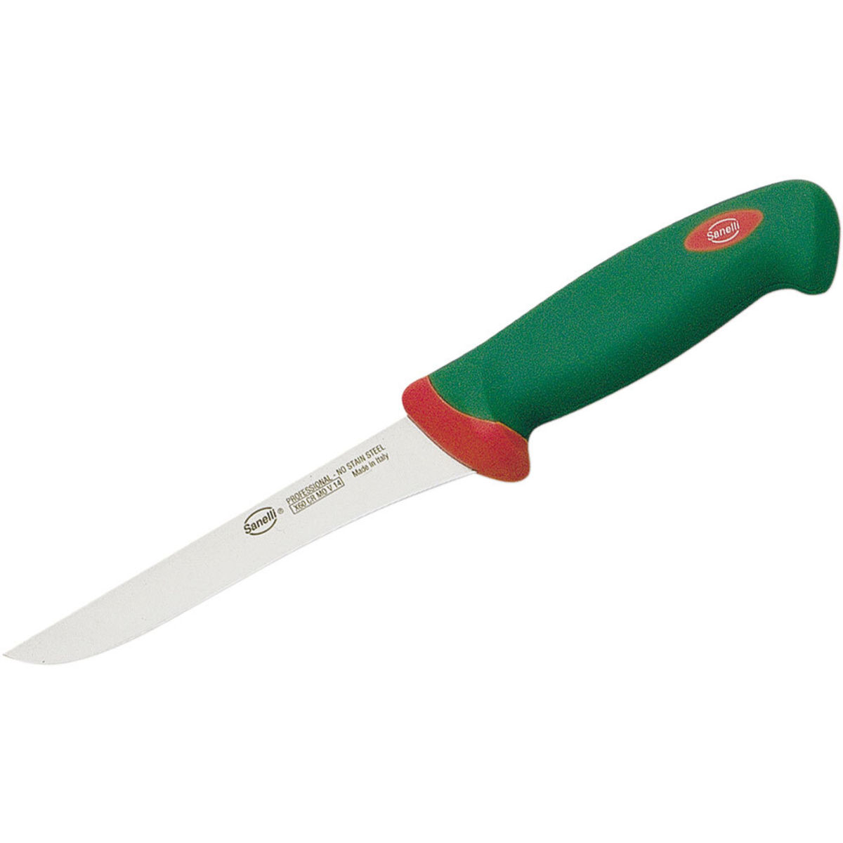 Sanelli Ausbeinmesser, ergonomischer Griff, Klingenlänge 16 cm 16 cm (L); grün
