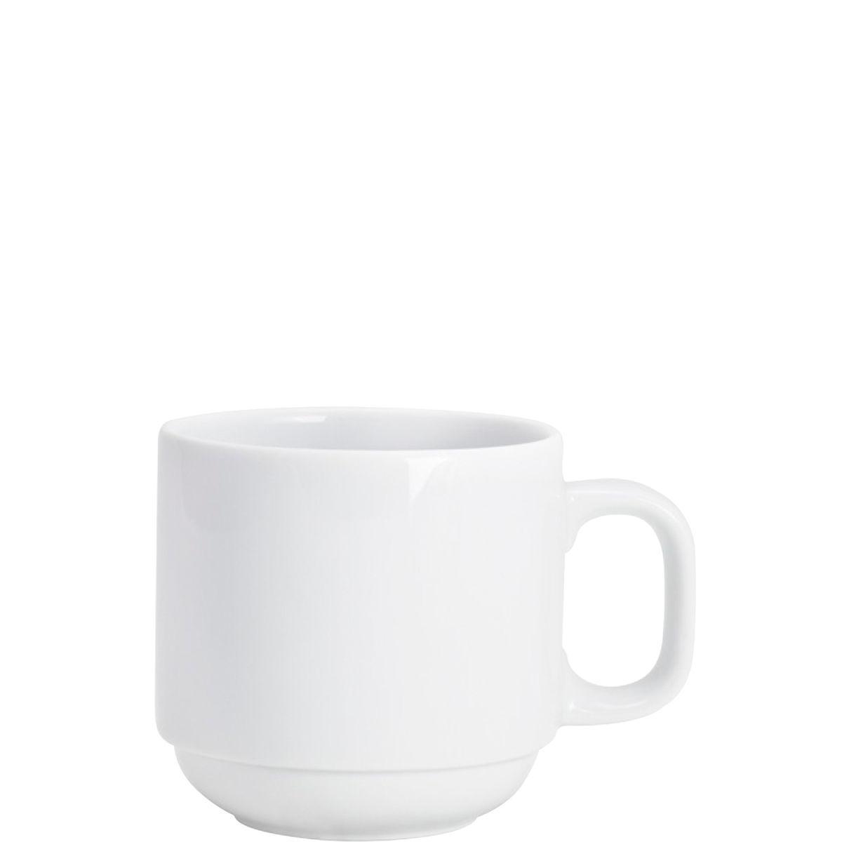 Kahla Kaffeebecher System Plus stapelbar 274 ml, 7.9x7.3 cm (ØxH); weiß; rund; 6 Stück / Pack