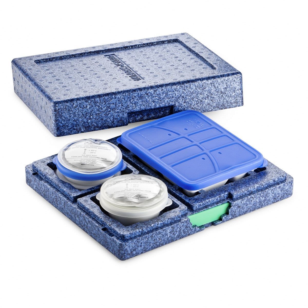 thermohauser DC II o.B. EPP-Wärmesafe blau, aus EPP, für sicheren Transport 14.4 l, 38.5x32.5x11.5 cm (LxBxH); schwarz