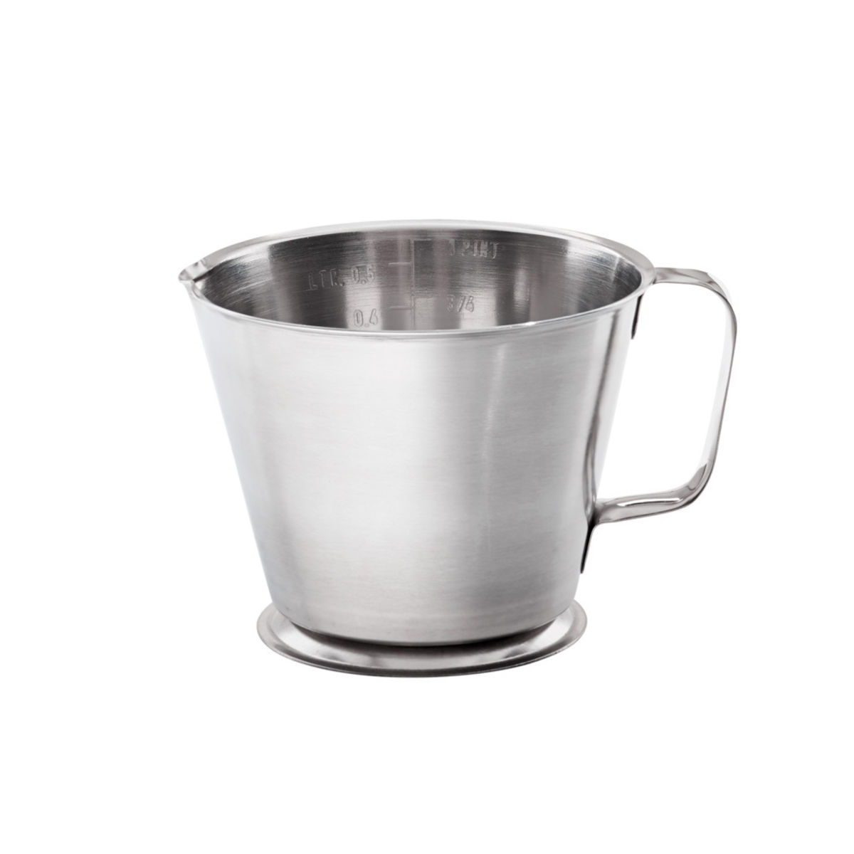 Stalgast Messkanne aus Edelstahl 0.5 l, 15x11.5x9.5 cm (LxBxH); silber