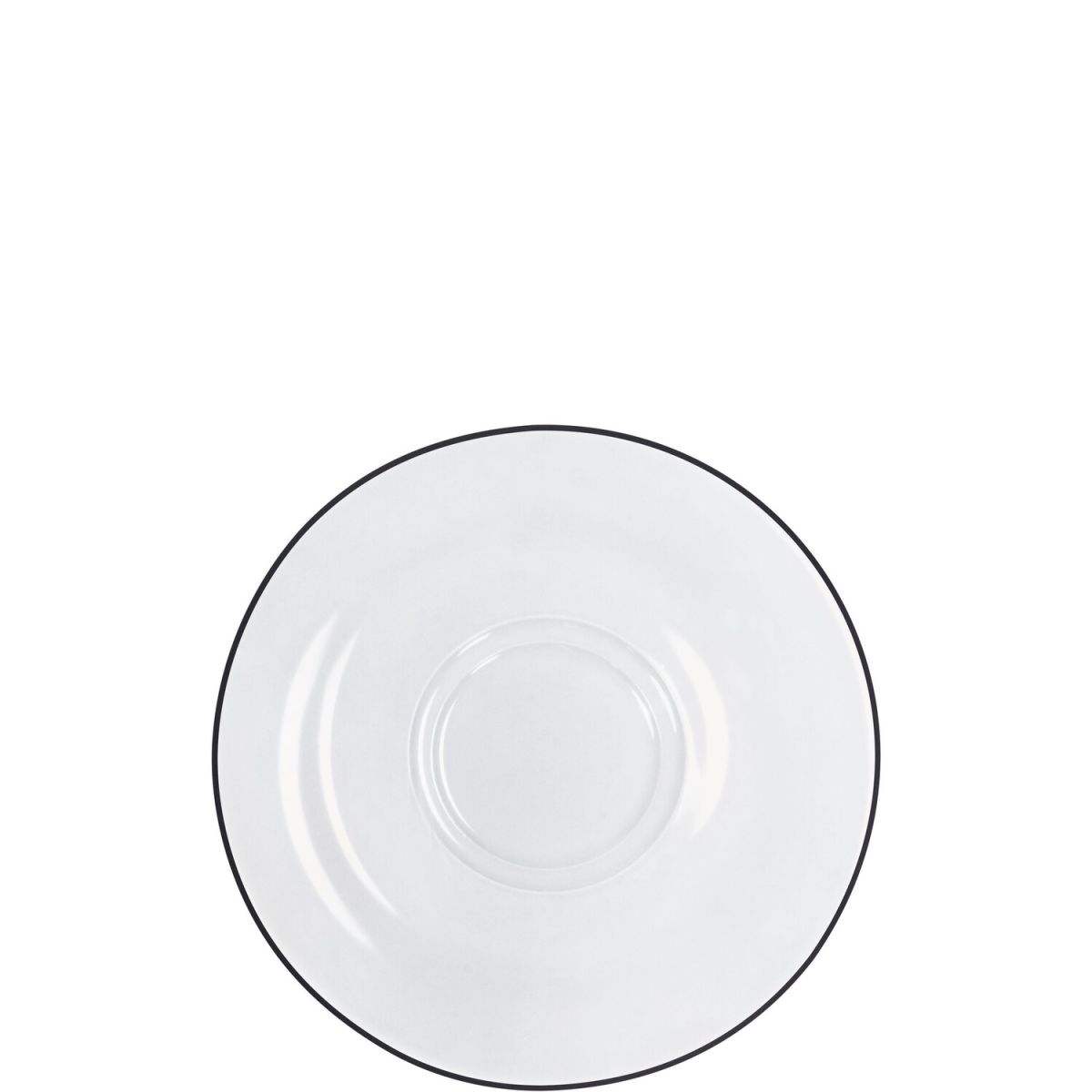 Kahla Untertasse Pronto Line 15.9x1.8 cm (ØxH); schwarz; rund; 6 Stück / Pack