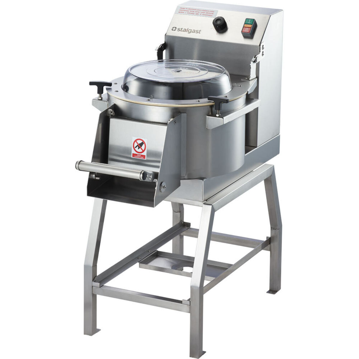 Stalgast Edelstahl Kartoffelschälmaschine, Kapazität bis zu 60 kg/h, 0,55 kW; 45x83x93 cm (BxTxH); silber