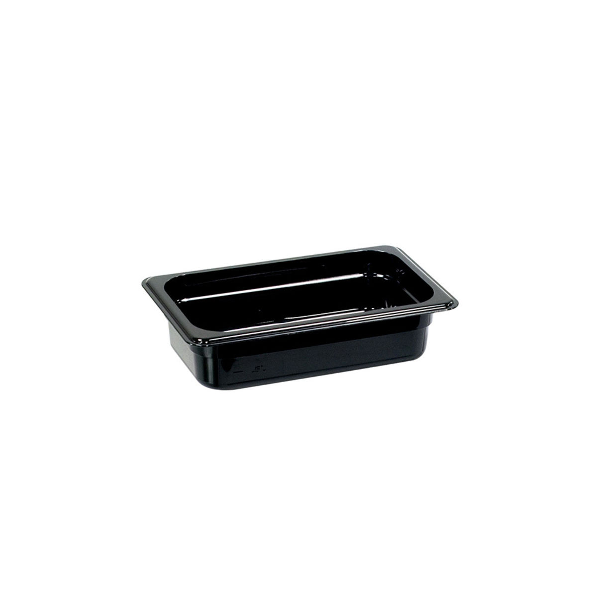 Stalgast Gastronormbehälter, Polycarbonat, schwarz, GN 1/4 GN 1/4, 1.7 l, 26.5x16.2x6.5 cm (LxBxT); schwarz