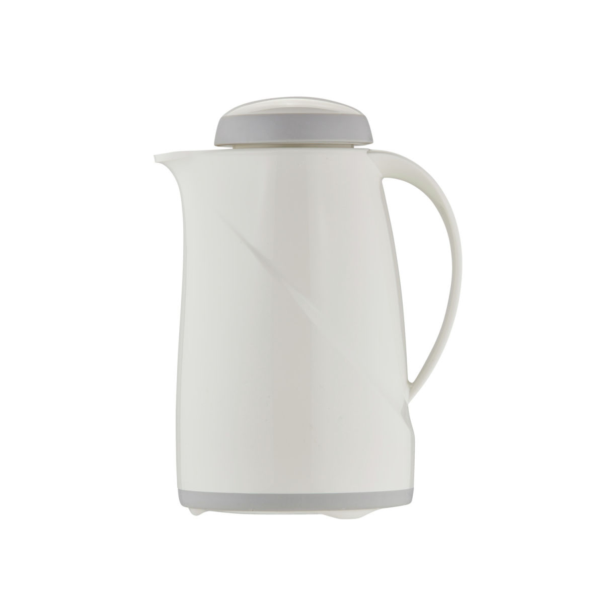 helios Isolierkanne Wave 0.6 l, 12.8x22.3 cm (ØxH); weiß; rund