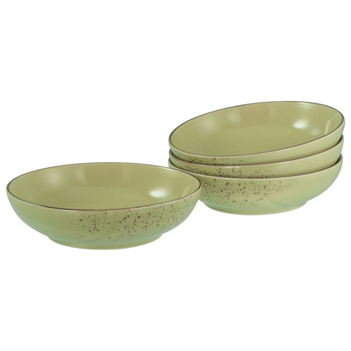 CreaTable Nature Collection - Poke Bowl 4-tlg 950 ml, 22.5x6 cm (ØxH); hellgrün; rund; 4 Stück / Pack