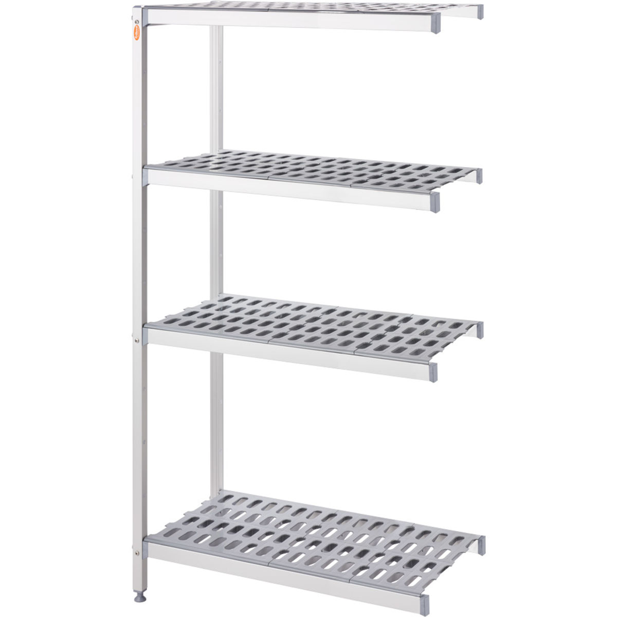 Stalgast Lagerregal aus Aluminium mit 2 Beinen 85.9x168x56 cm (BxHxT); grau