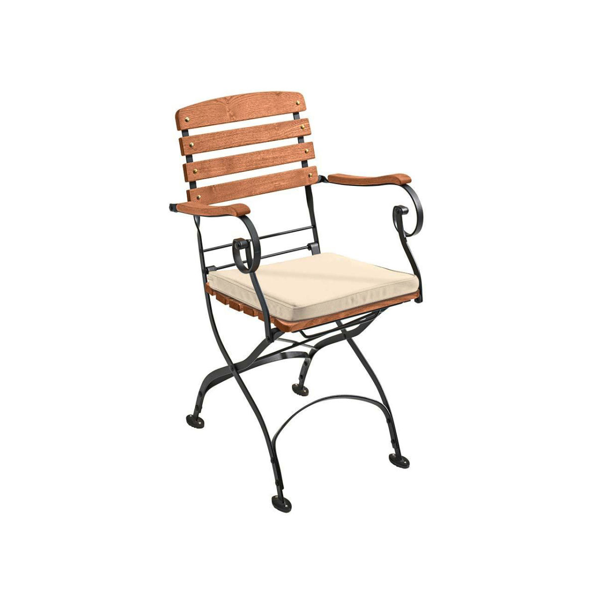 Rondo Auflage für Gartensessel 'Maja', Bezug aus Polyester 42x41x4.5 cm (BxLxH); natur
