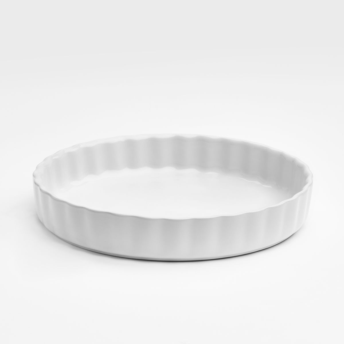 Tarte Form mit Rillenstruktur 26x4 cm van Well; 1800 ml, 26x26x26x4.3 cm (LxLxØxH); bianco; rotonda; 6 pz. / Pacco
