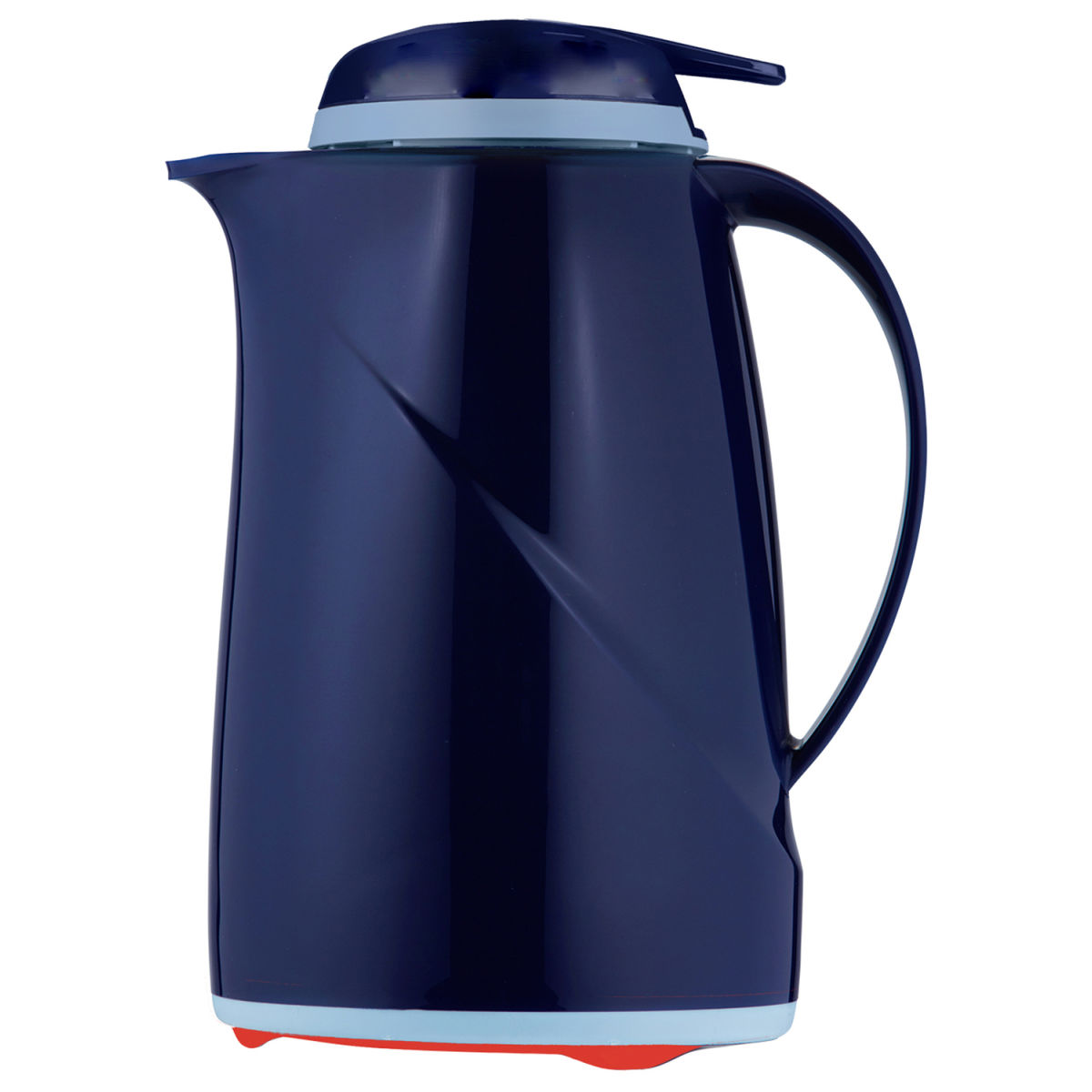 helios Isolierkanne Wave Push 0.6 l, 12.8x22.3 cm (ØxH); blau