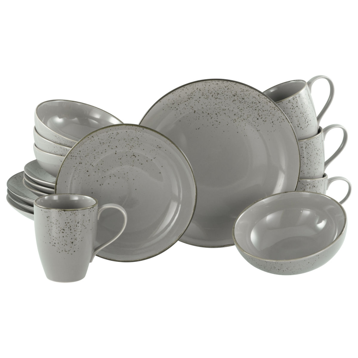 CreaTable Nature Collection - Kombiservice 16-tlg steingrau