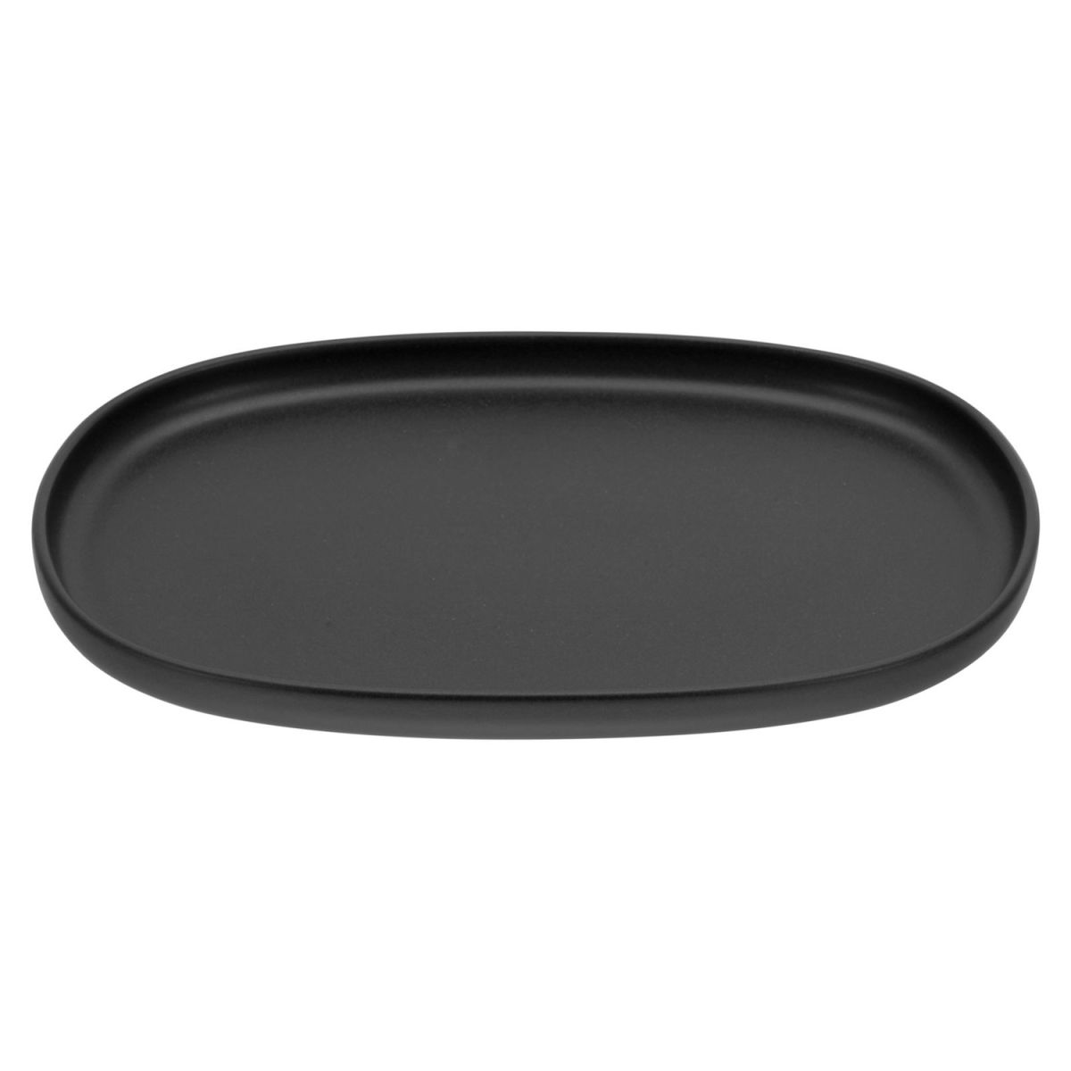 Uno - Piatto da portata ovale CreaTable; 33x23x2.5 cm (LxLxH); nero; ovale